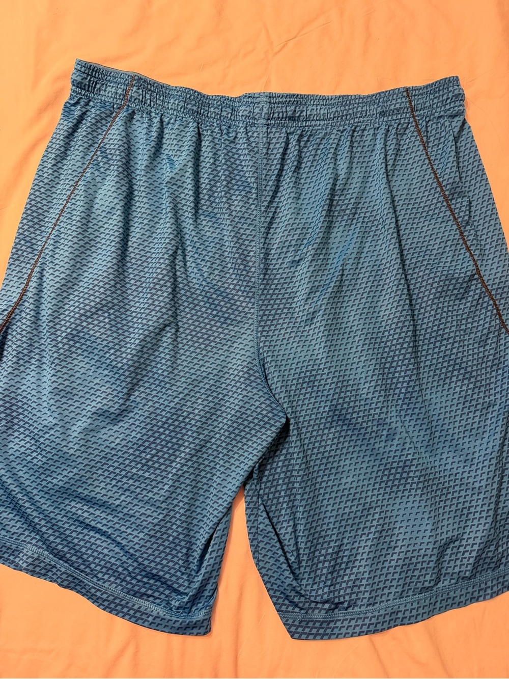 Under Armour Men's Bright Blue Athletic Mesh Shorts - Picture 4 of 4